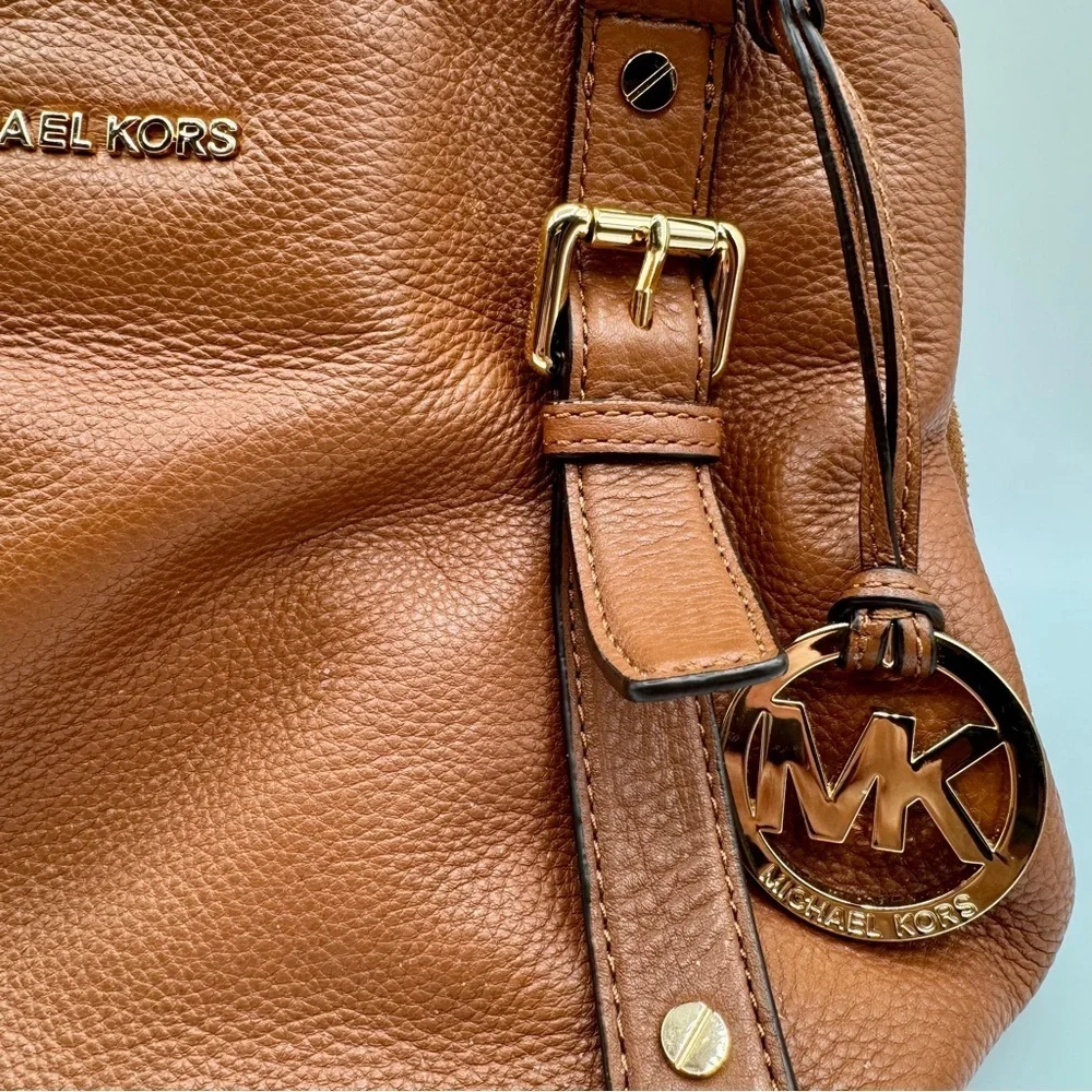 Michael Kors Bedford Tan Leather Satchel | Very Good Condition - Picture 4 of 13
